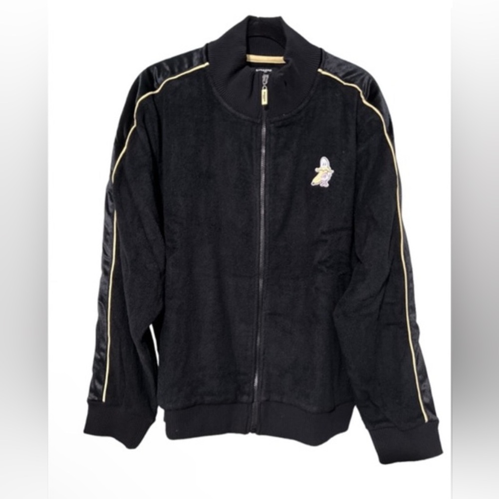 Bananas Monkey Zip up track jacket Black Yellow
Terry‎ Cloth 100% cotton size XL